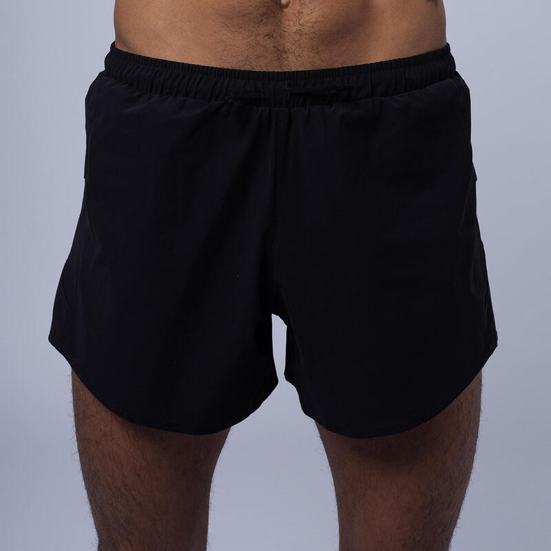 Pantalón Corto de Running de Poliéster Reciclado para Hombre Negro TRR