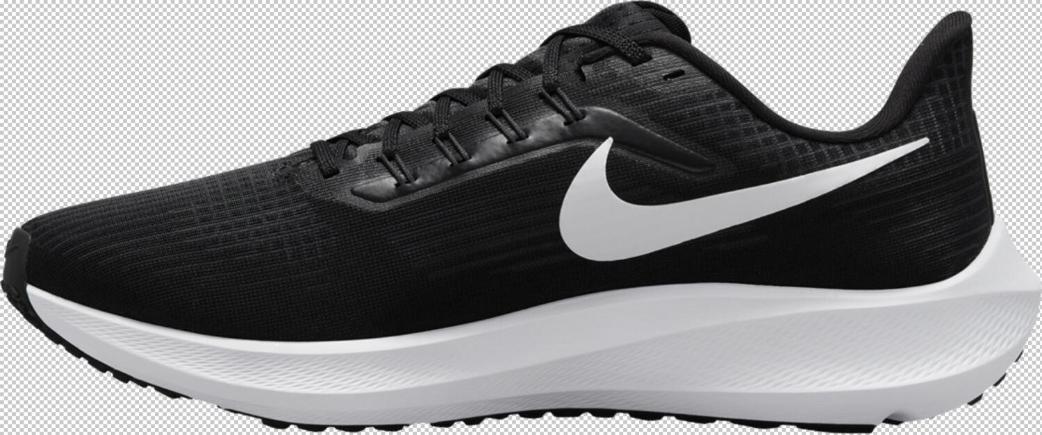 Laufschuhe Nike Air Zoom Pegasus 39 Schwarz/Weiß 2/5