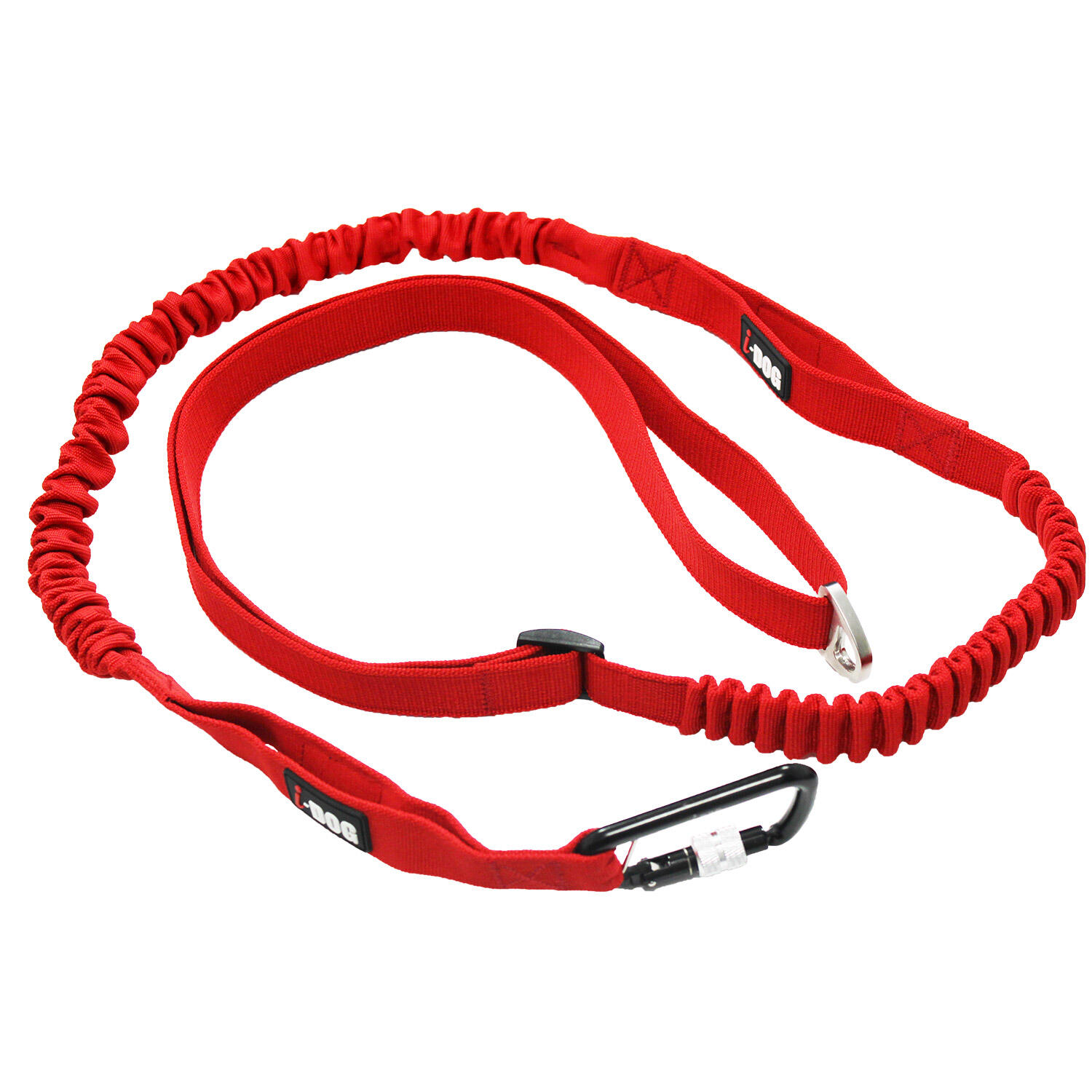 I-dog - Longe De Traction Polyvalente Réglable Pour Chien Confort Trek Canirando - Laisse - Noir|rouge - 178 Mm - Decathlon