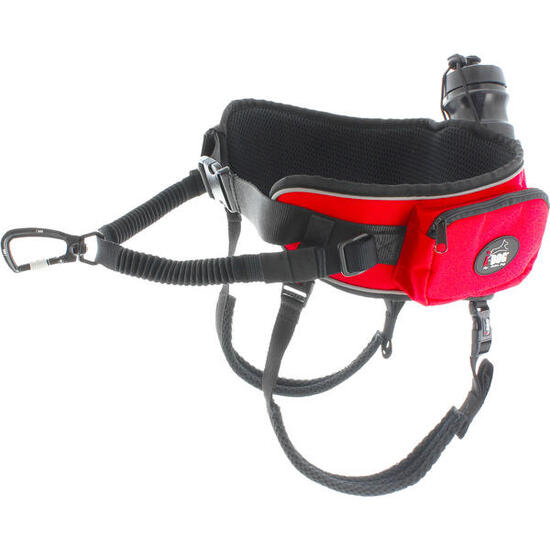 Baudrier CONFORT TREK sports et randonnée avec son chien, rouge