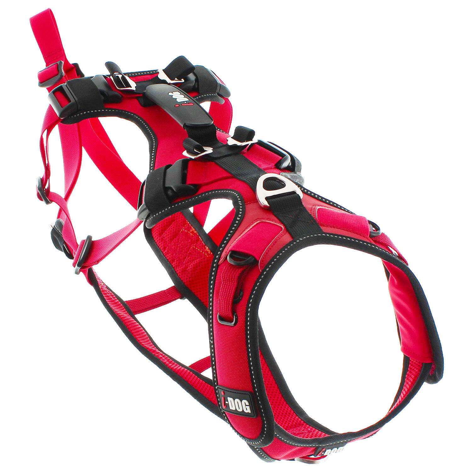 I-dog - Harnais Pour Chien Canirandonnée, Canitrail Confort Trek - Harnais Pour Chien - Noir|rouge - 40 M - Decathlon