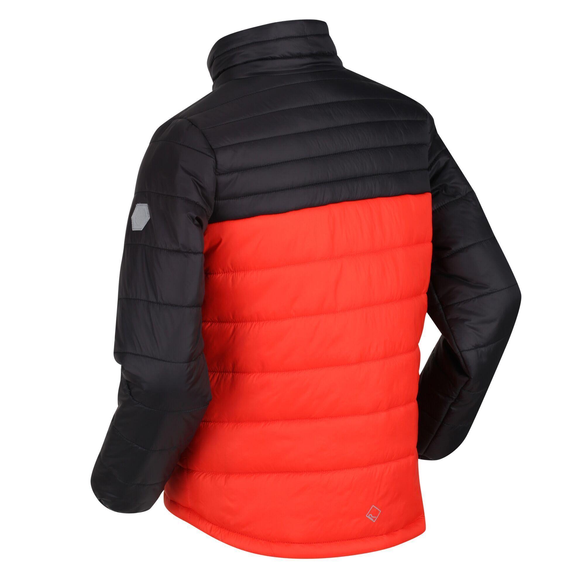 Childrens/Kids Freezeway III Insulated Padded Jacket (Cajun Orange/Black) 3/5