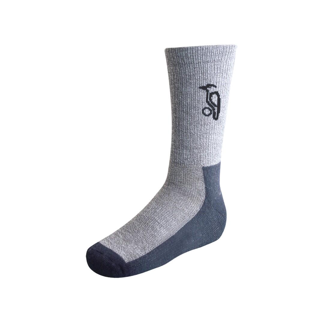 Mens Marl Cricket Socks (pack Of 2) (grey Navy) Kookaburra 