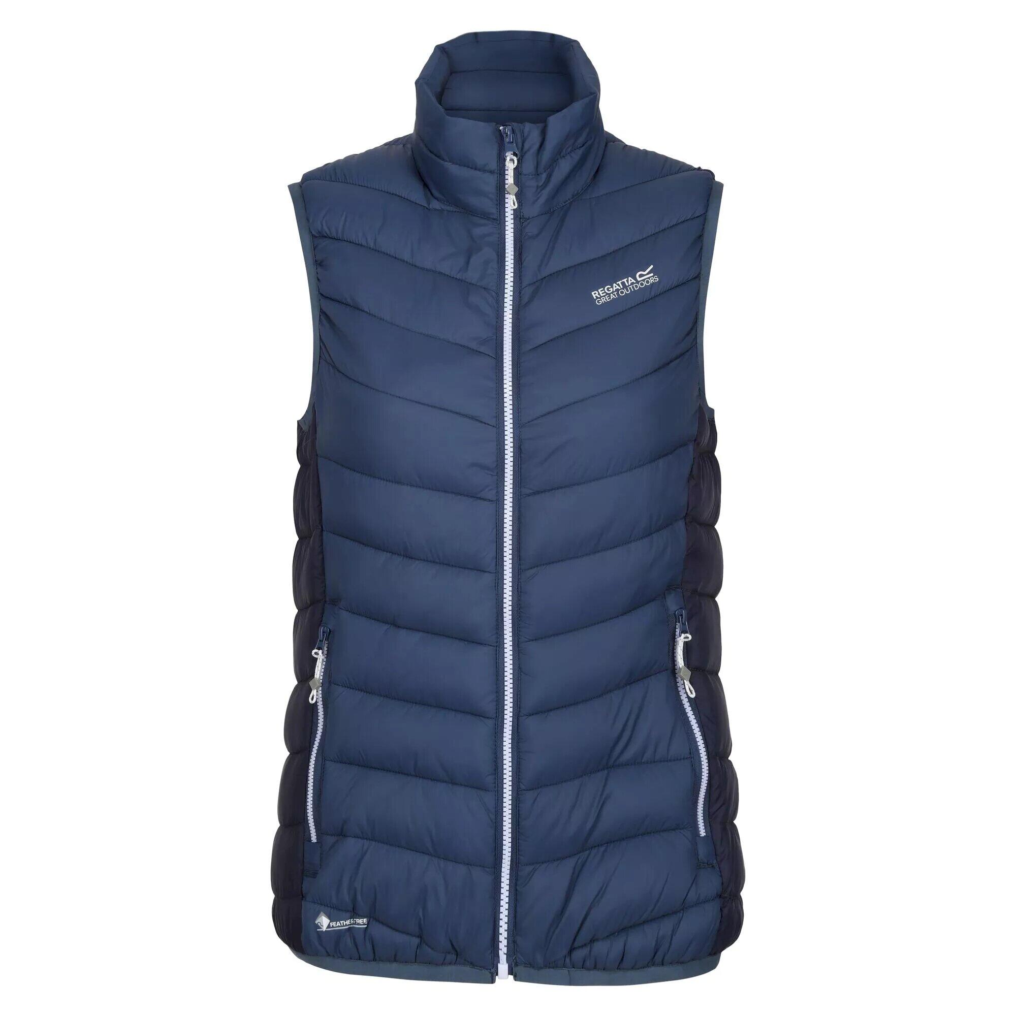 HARROCK Women's sleeveless jacket (Dark denim / Navy)