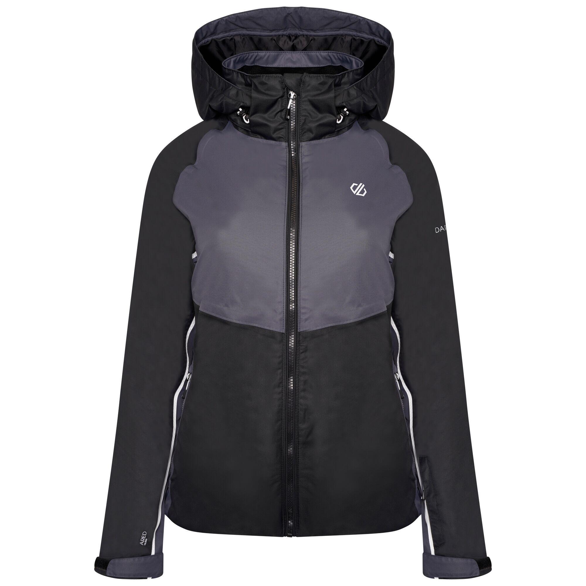 REGATTA Womens/Ladies Radiate II Waterproof Ski Jacket (Black/Ebony Grey)