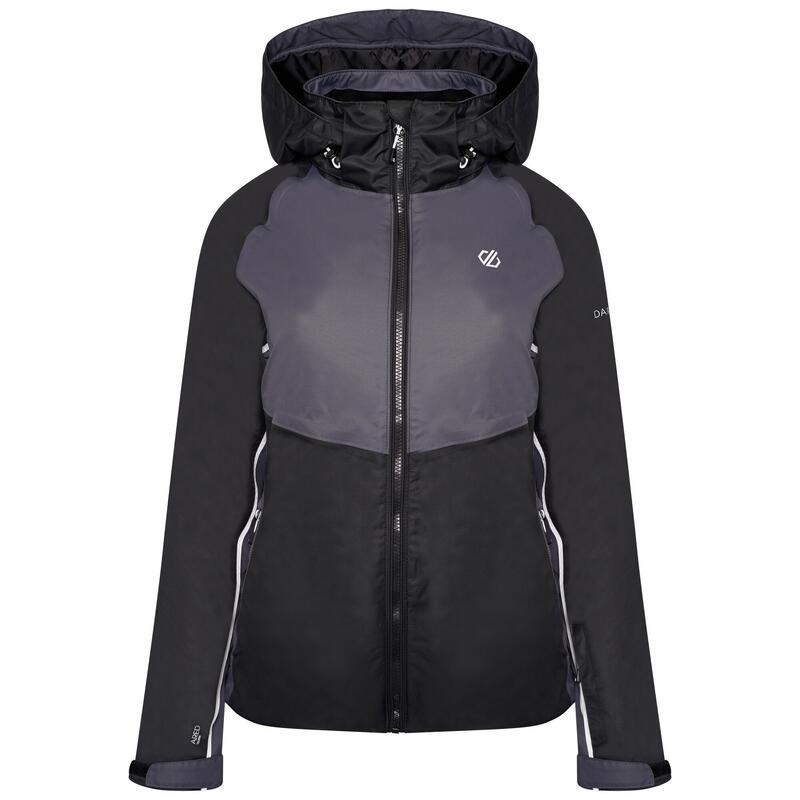 "Radiate II" Skijacke Wasserfest für Damen Schwarz/Ebenholz-Grau