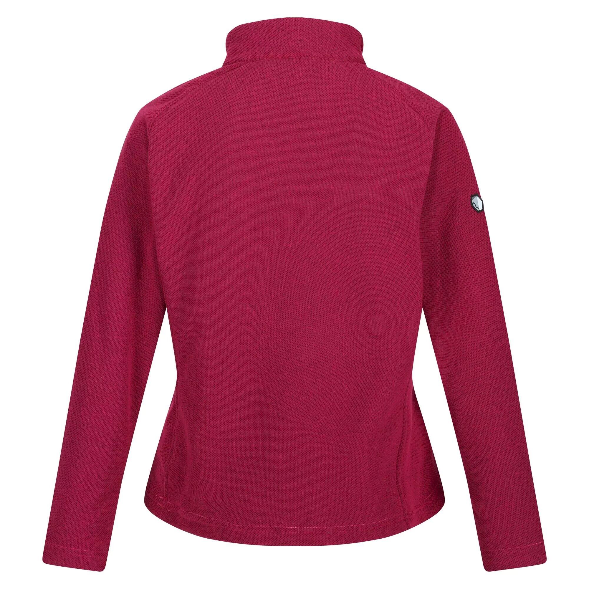 Womens/Ladies Kenger II Quarter Zip Fleece Top (Berry Pink) 2/5