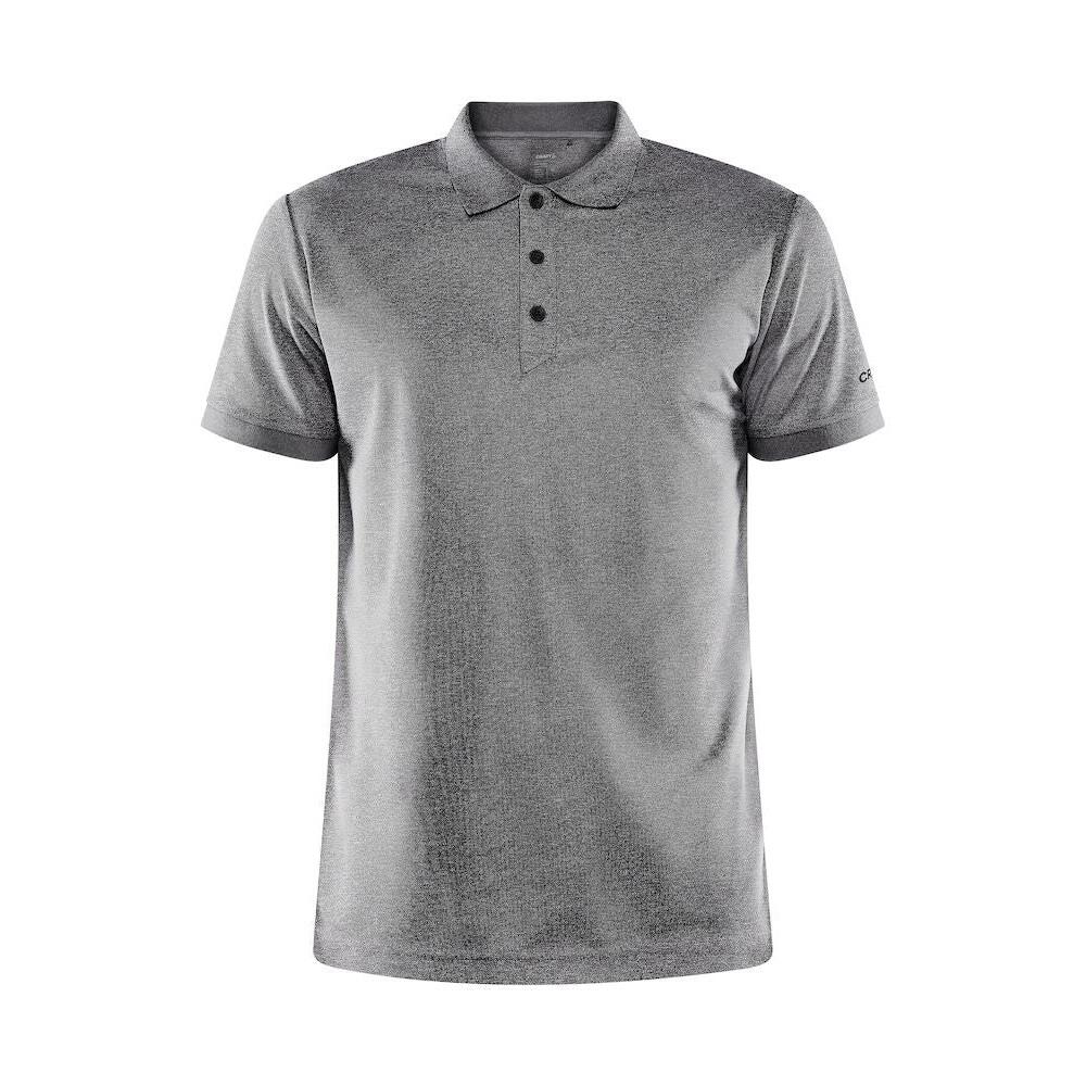 Mens Core Unify Melange Polo Shirt (Dark Grey) 1/1