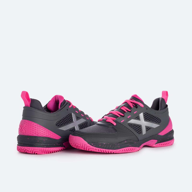 Calçado de padel Mulher MUNICH ATOMIK 16. Preto/rosa