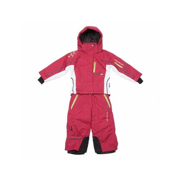 Peak Mountain - Combinaison De Ski Fille Peak Mountain Gauline - Combinaison De Ski - Rose|rouge - 10 À 12 Ans - Decathlon