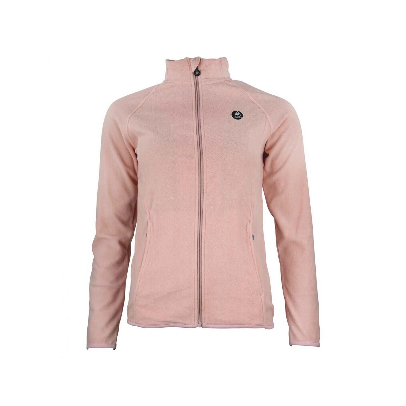 PEAK MOUNTAIN Pile in poliestere da donna con zip integrale Peak Mountain