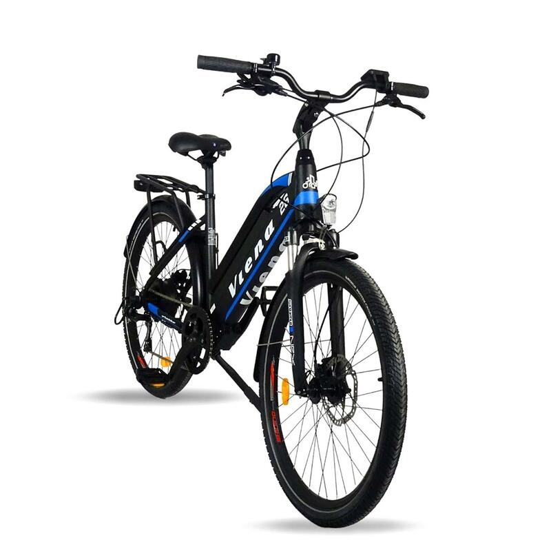 VIENA URBANBIKER E-BIKE TREKKING, UNISEX TREKKING E-BIKE  IN BLAUW