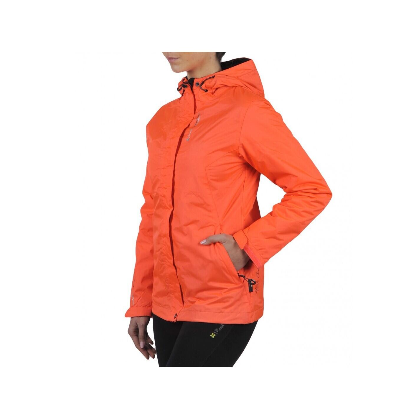 Wasserdichte Doppelfleece-Jacke Frau Peak Mountain Ajik 4/4