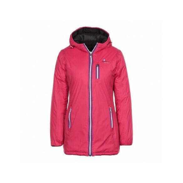 Reversible long ski jacket for women Peak Mountain Awill