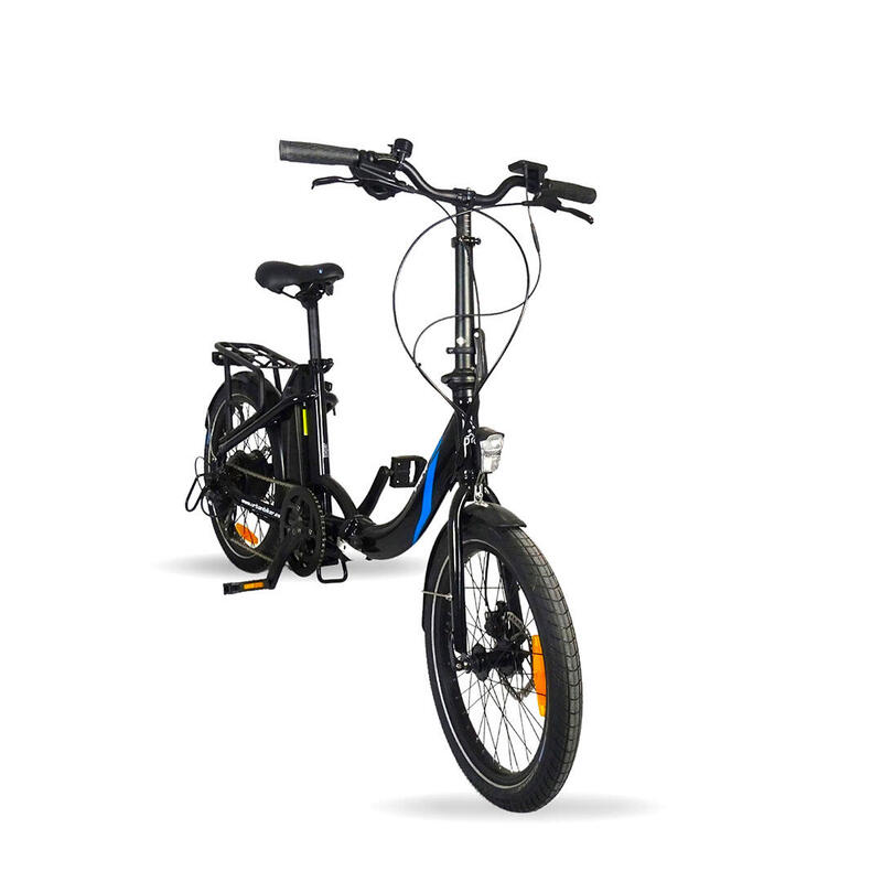 BICICLETA ELÉCTRICA PLEGABLE MINI T 20" NEGRA