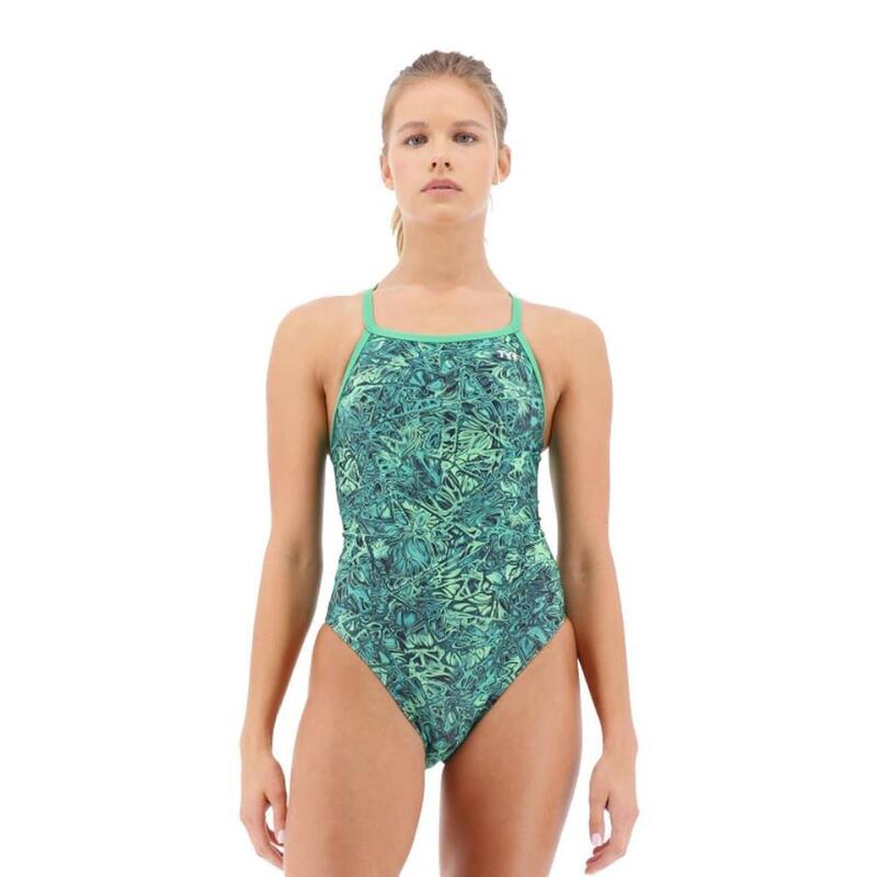 TYR Nebulous DiamondFit Swimsuit Green TYR Decathlon