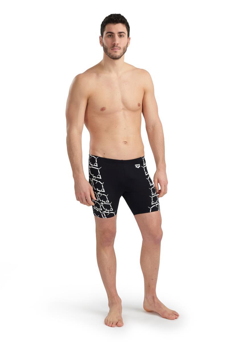 Arena Swim Graphic Mid Jammer - Black 3/5