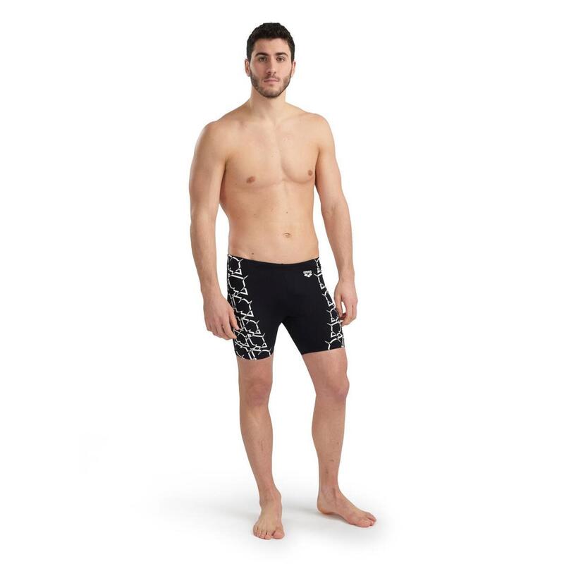 Swim Graphic Mid Jammer - Zwart