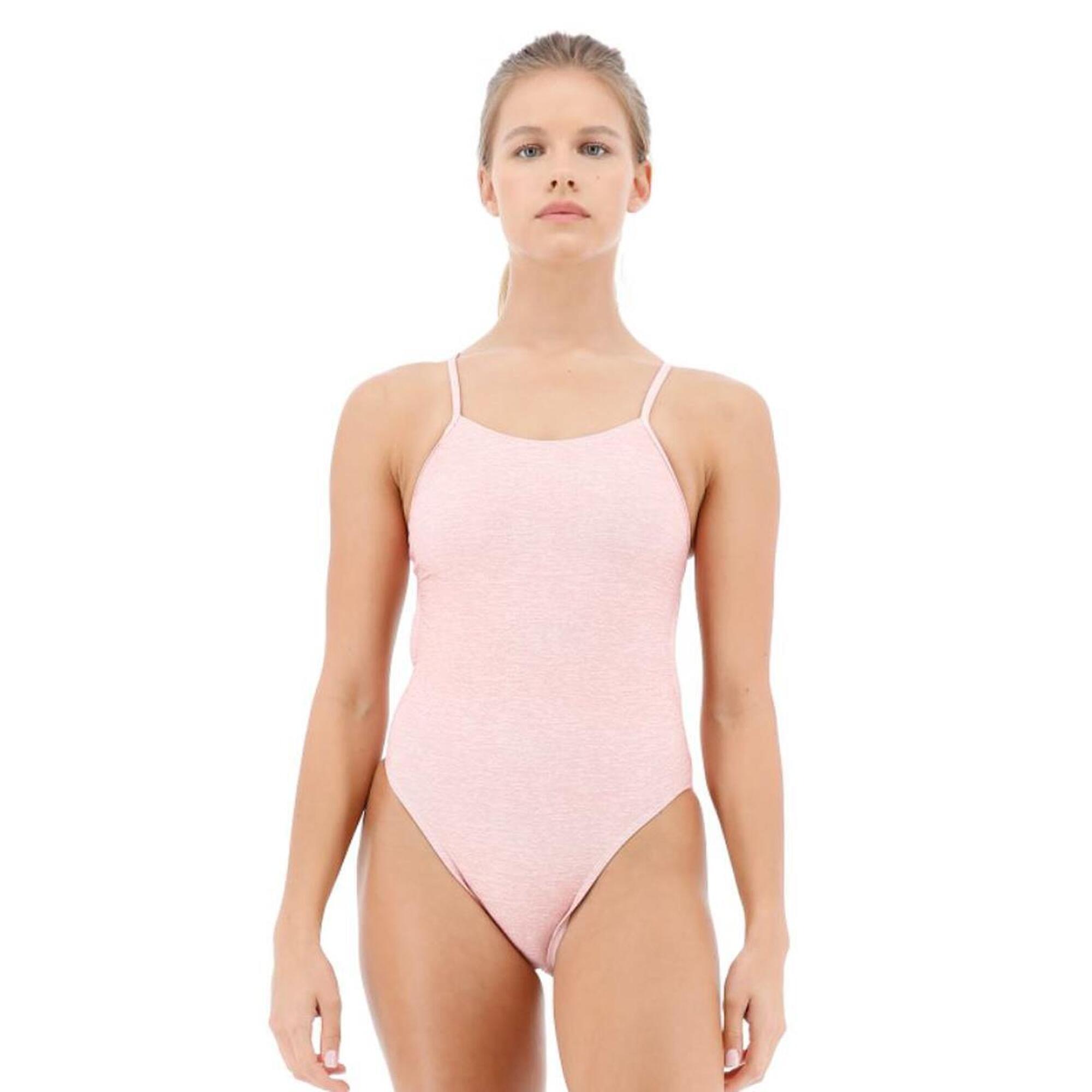 Tyr - Maillot De Bain Tyr À Découpes Croisées - Pêche - Taille 38 - Maillot De Bain 1 Pièce - Rose - 38 S - Decathlon
