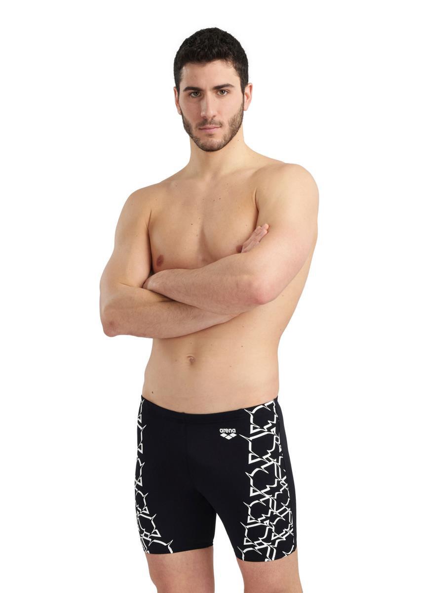 ARENA Arena Swim Graphic Mid Jammer - Black