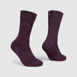 Chaussettes vélo d'hiver Alpine Merino High Cut rouge