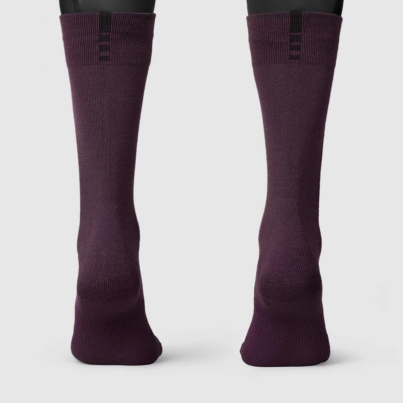 Chaussettes vélo d'hiver Alpine Merino High Cut rouge