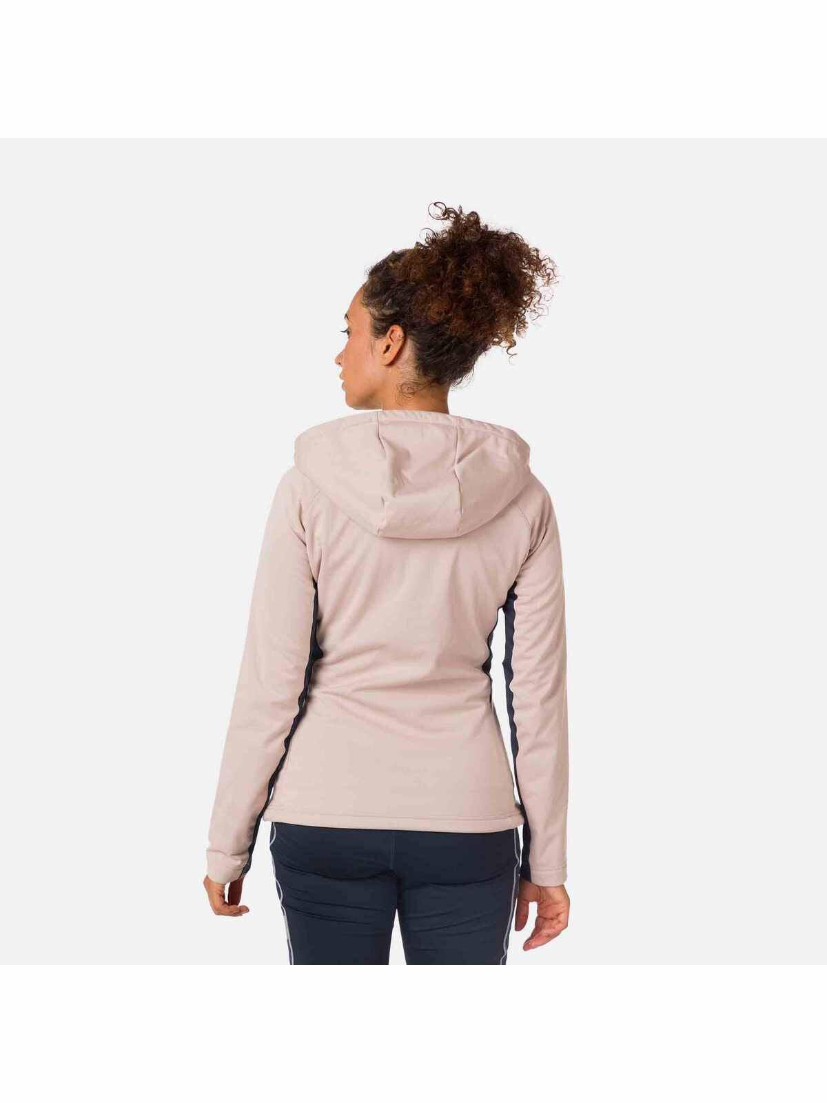 Kurtka do narciarstwa biegowego damska ROSSIGNOL W Softshell Hoodie Jkt różowa 2/2