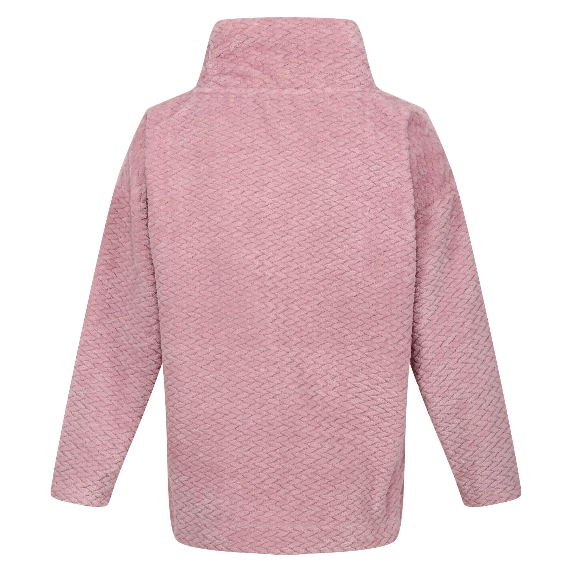 Womens/Ladies Bekkah Plaited Fluffy Jumper (Powder Pink) 2/5