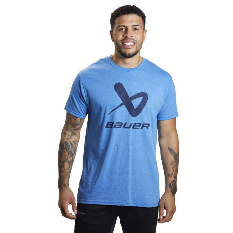 Bauer - T-shirt Bauer Core Lockup - T-shirt Manches Courtes - Bleu - 42 M/l - Decathlon