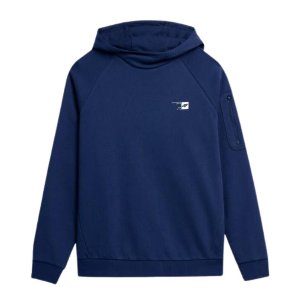 Camisola de Ginástica Comprida e com Capuz Homem 4F. Azul 3/4
