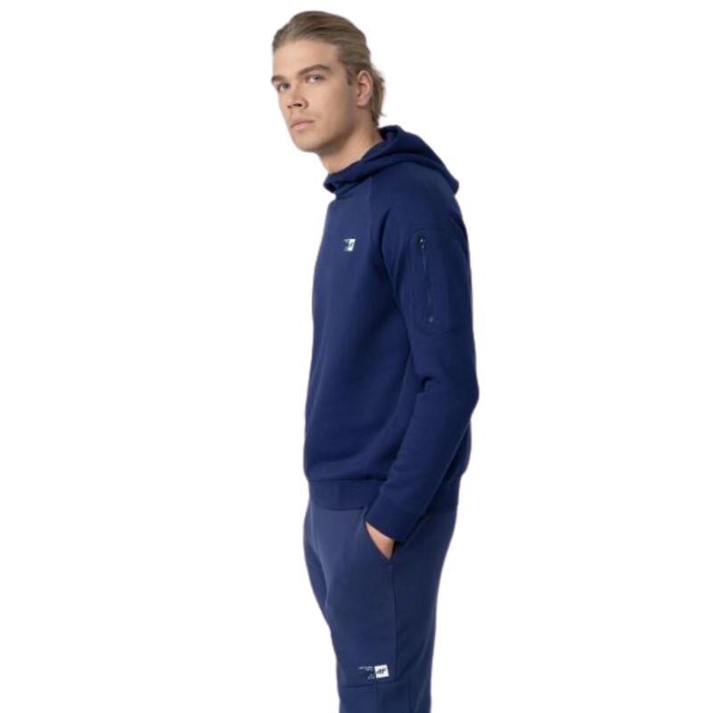Camisola de Ginástica Comprida e com Capuz Homem 4F. Azul