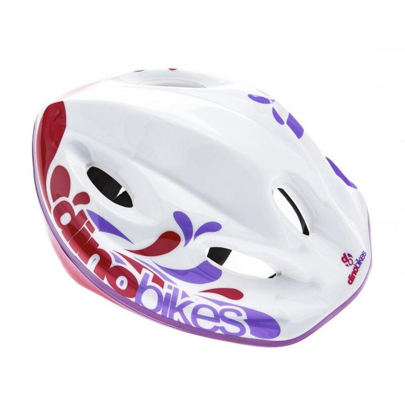 Capacete Criança Dino Bikes Ajustável 52 - 56 cm branco