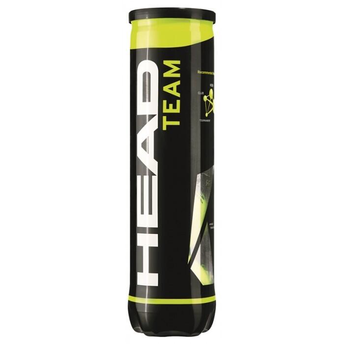 HEAD Team Tennis Balls (Pack Of 12) (Yellow)