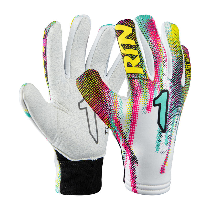 Guanti Da Portiere Adulto Rinat Asimetrik Stellar As  Bianco/green Aqua