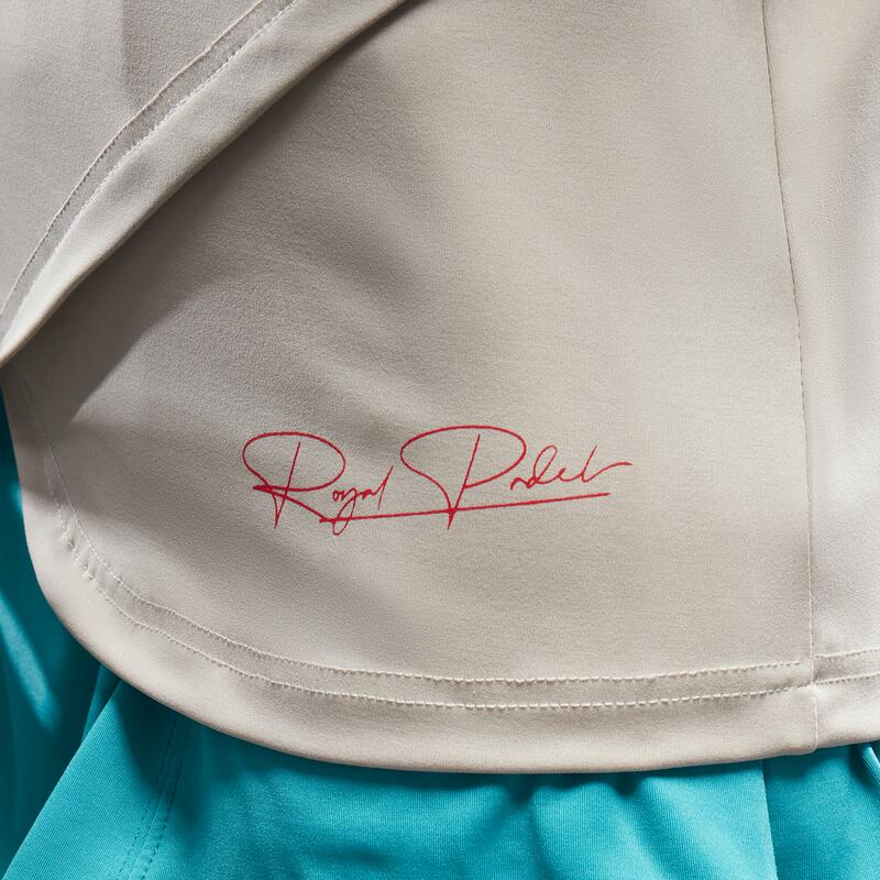 Camiseta de pádel transpirable mujer Royal Padel Gris