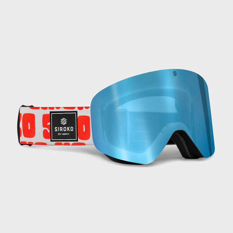 Gafas de esquí y nieve SIROKO GX Kids Bold Azul Eléctrico Niños y Niñas Decathlon