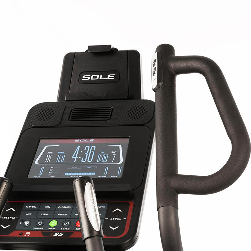 Crosstrainer - Sole E95 - verstelbare pedalen - luidsprekers - dubbele rails