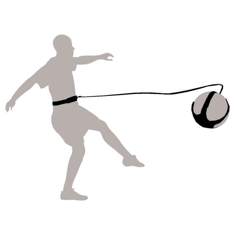 Cinto de treinamento de futebol preto 2/3