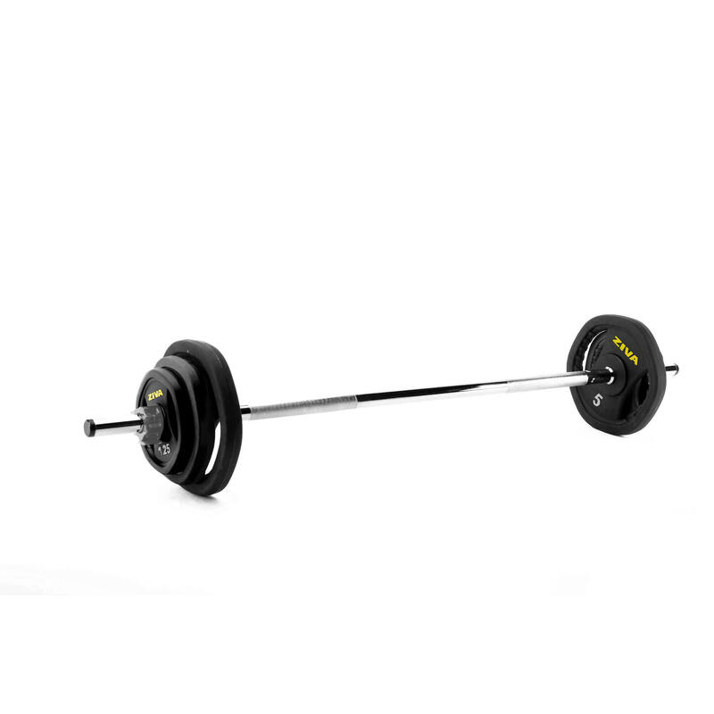 Kit Barra/Pesas Musculación Pump 20 kg 1,30 m 28 mm - Decathlon