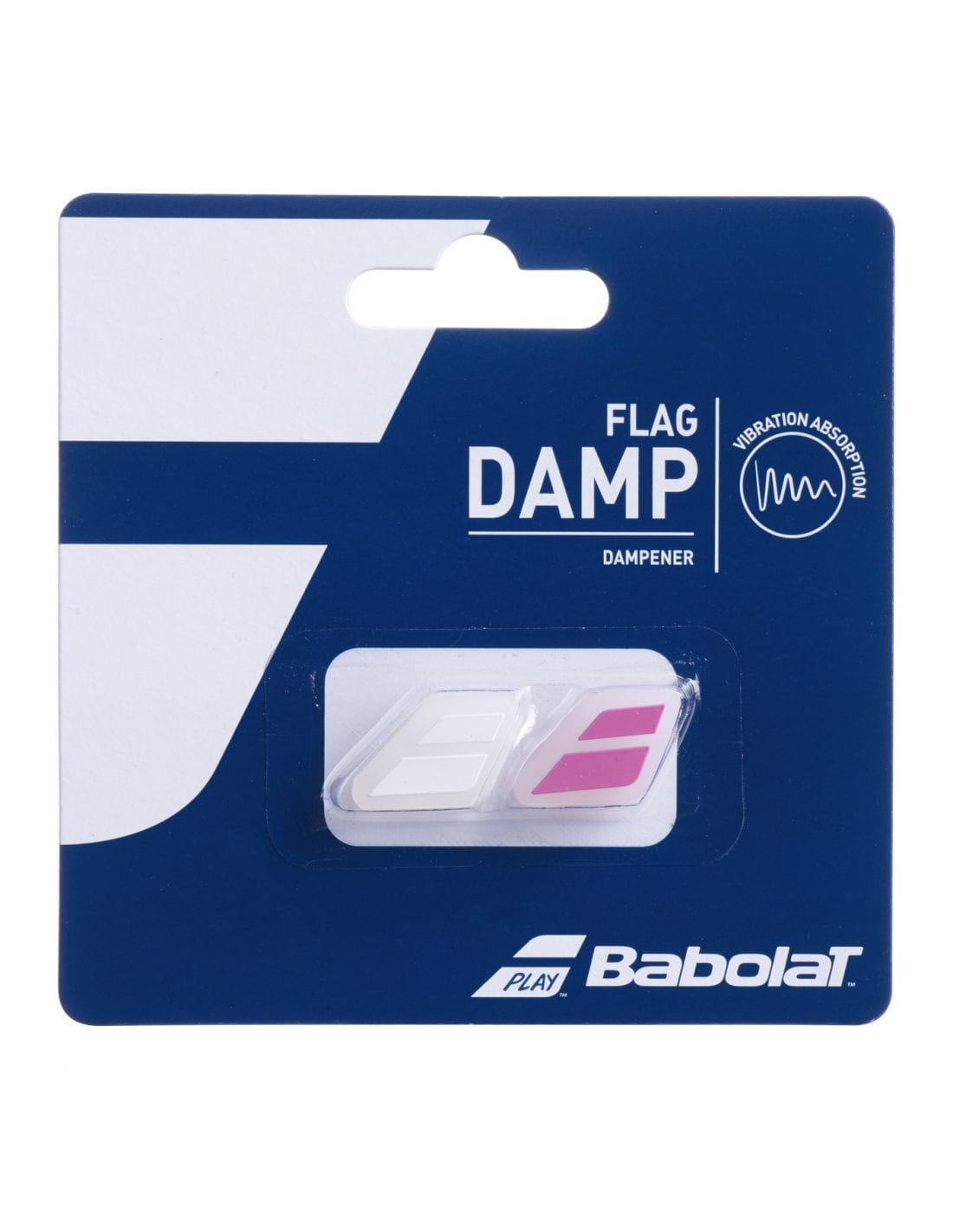 Vibrastop Babolat FLAG DAMP x 2 biało-różowy 2/3