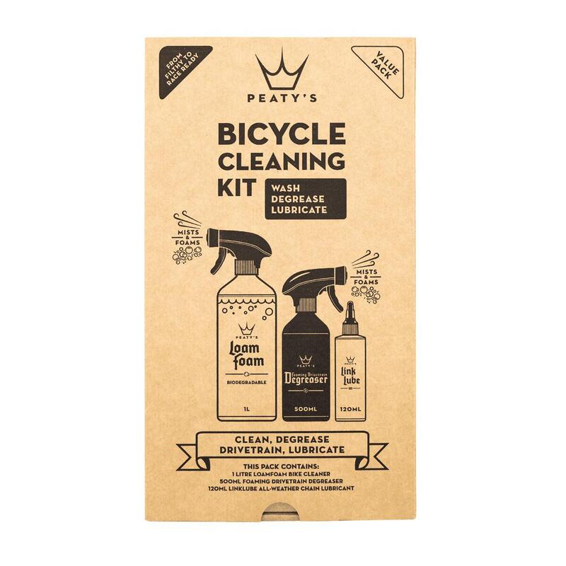 Coffret cadeau - Kit de nettoyage pour vélo - Laver Dégraisser Lubrifier
