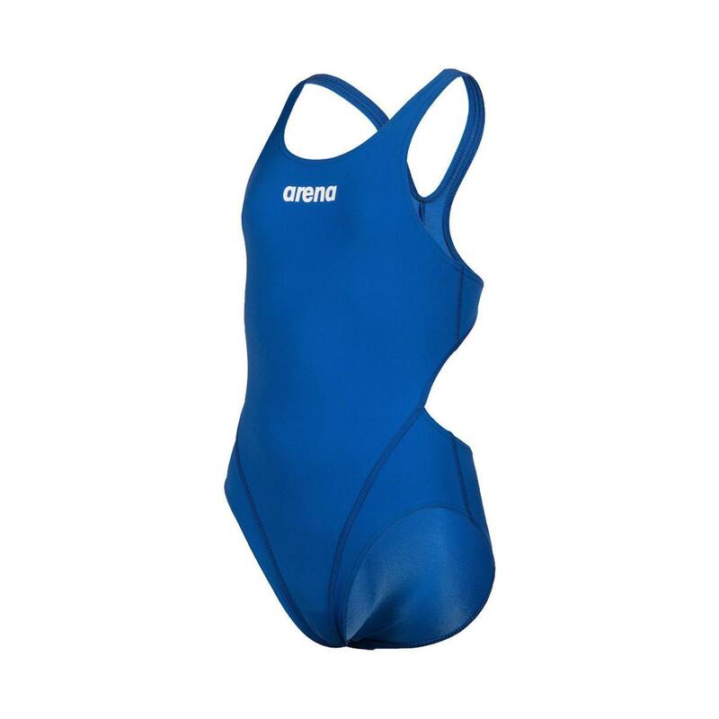 Arena Girl's Team Solid Tech Swimsuit - Royal/White