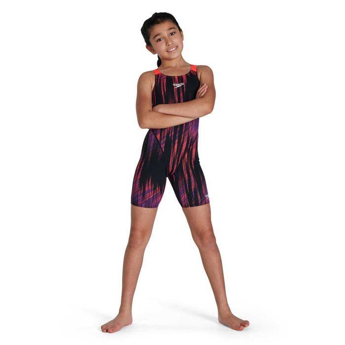 SPEEDO Speedo Girl's Fastskin Junior Endurance+ Openback Kneeskin - Black