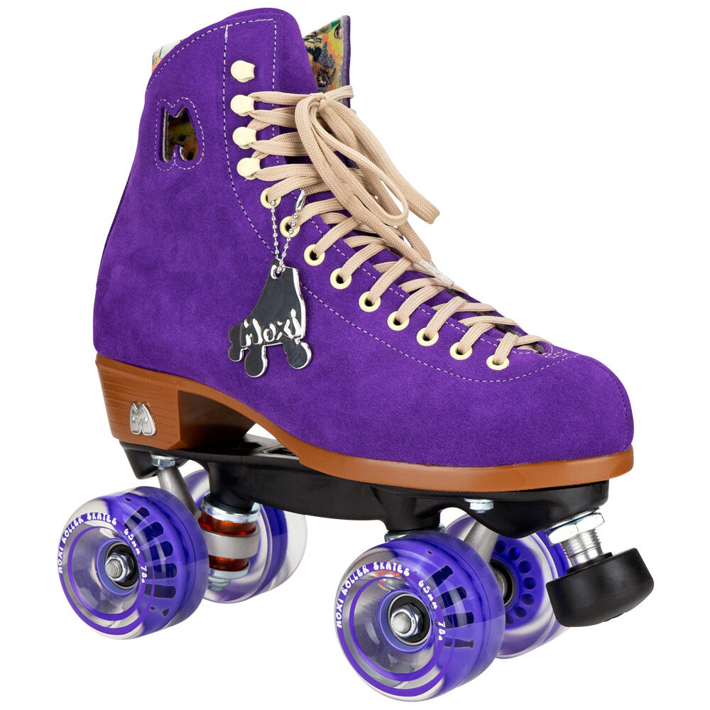 MOXI LOLLY HIGH TOP QUAD ROLLER SKATES WITH 65MM CLASSIC WHEELS - TAFFY 1/5