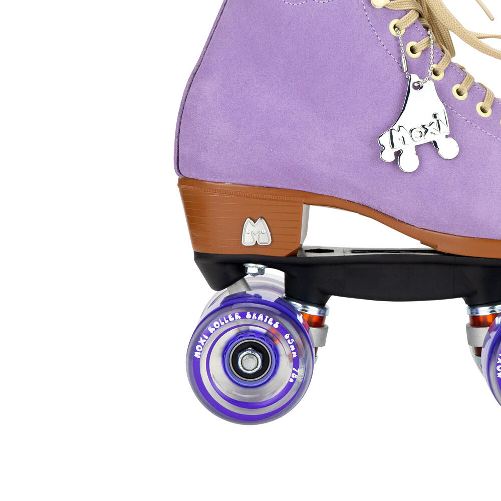 MOXI LOLLY HIGH TOP QUAD ROLLER SKATES WITH 65MM CLASSIC WHEELS - LILAC 4/5