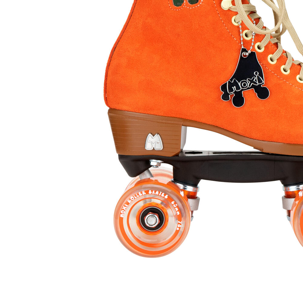 MOXI LOLLY HIGH TOP QUAD ROLLER SKATES WITH 65MM CLASSIC WHEELS - CLEMENTINE 4/5