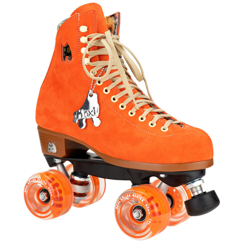 MOXI LOLLY HIGH TOP QUAD ROLLER SKATES WITH 65MM CLASSIC WHEELS - CLEMENTINE 1/5