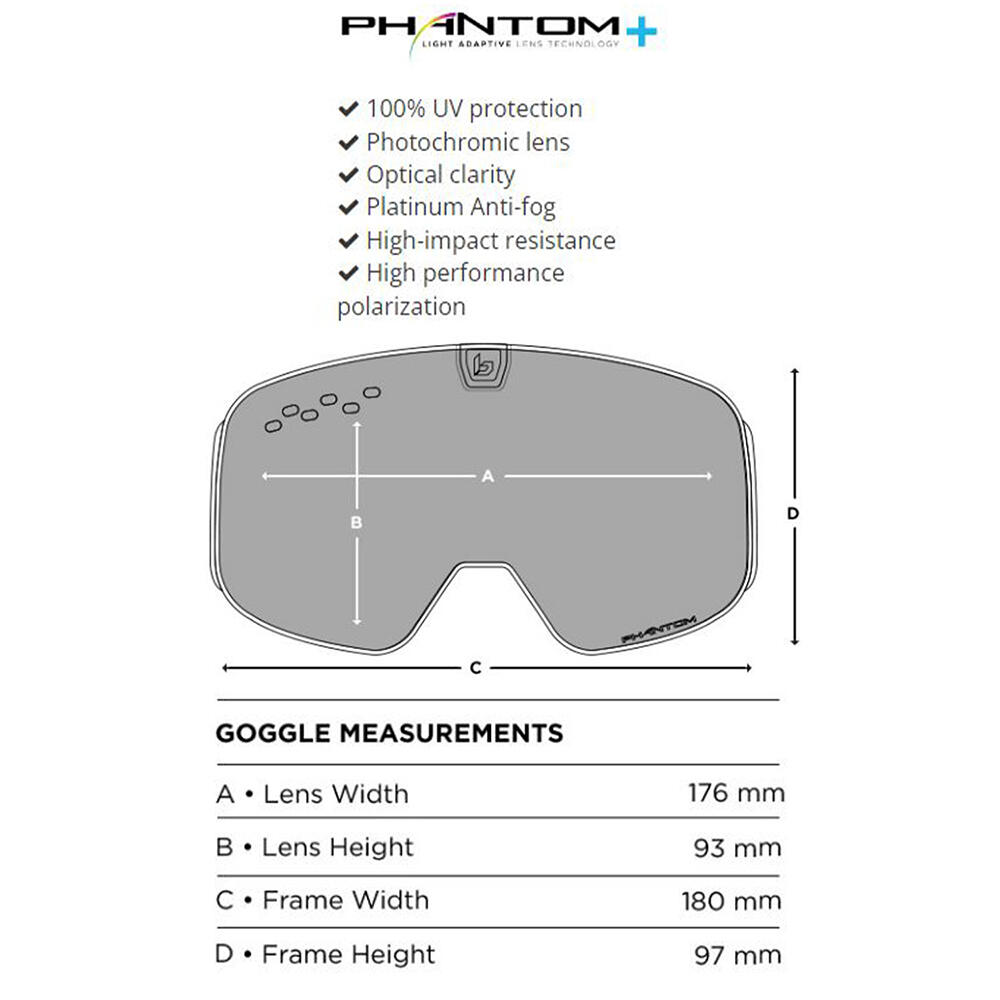 Maschera da Sci Cilindrica NEVADA NEO - Lente Fotocromatica Cat 1-3 - Adulto 3/5