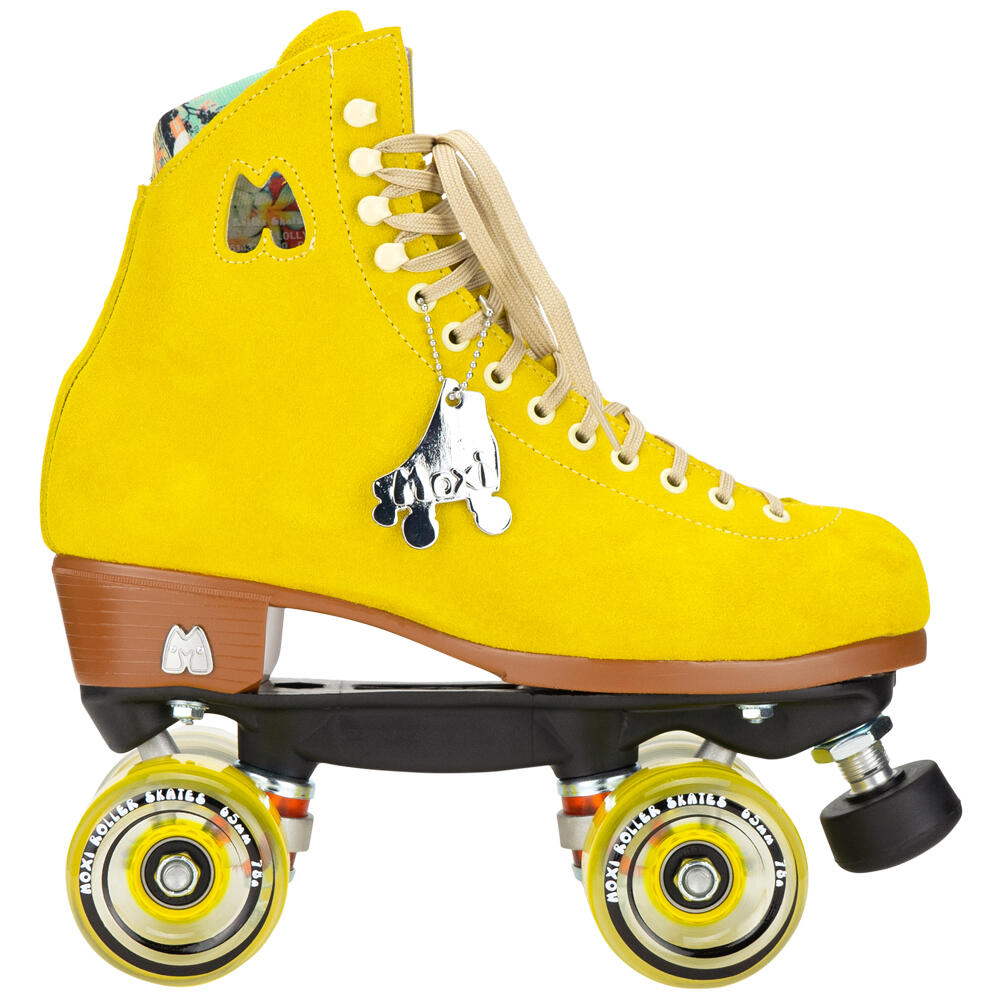 MOXI LOLLY HIGH TOP QUAD ROLLER SKATES WITH 65MM CLASSIC WHEELS - PINEAPPLE 2/5