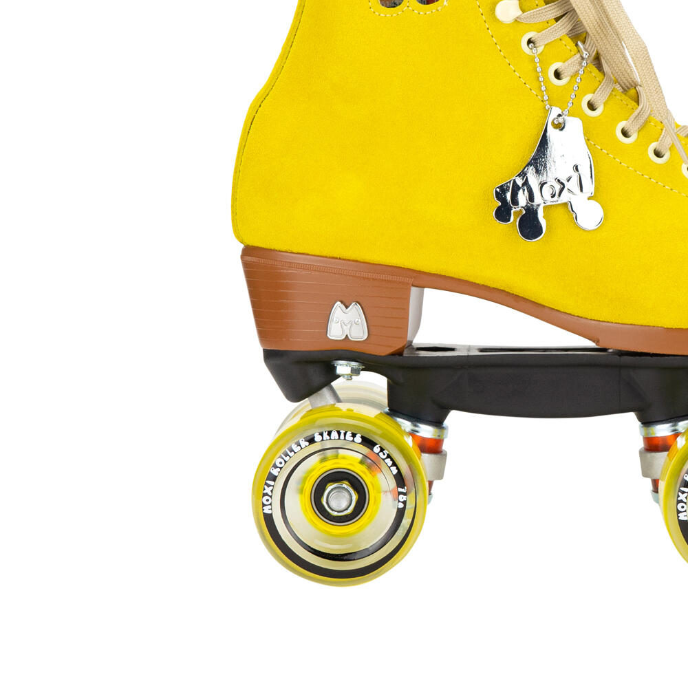 MOXI LOLLY HIGH TOP QUAD ROLLER SKATES WITH 65MM CLASSIC WHEELS - PINEAPPLE 4/5